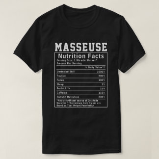 Camiseta Gracioso regalo del trabajador de la nutrición Mas