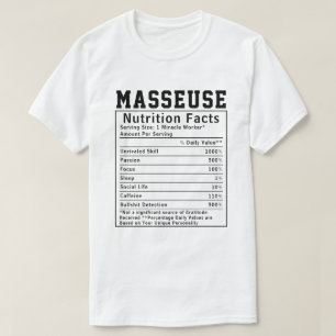 Camiseta Gracioso regalo del trabajador de la nutrición Mas