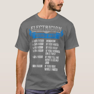 Camiseta Gracioso regalo eléctrico para hombres por hora