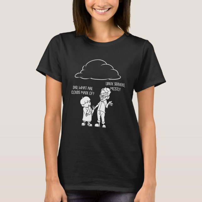 Camiseta Gracioso Regalo En Nube Para Software De Programad (Anverso)