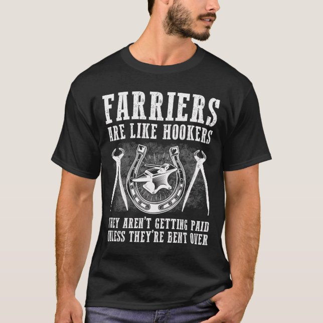 Camiseta Gracioso Regalo Farrier Para Hombres Mujeres Guay  (Anverso)