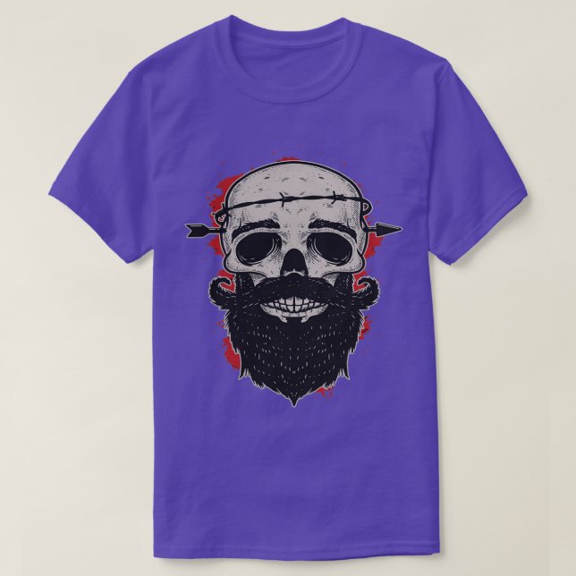 Camiseta Gracioso regalo Funny Face Beard Skull (Diseño del anverso)
