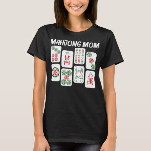 Camiseta Gracioso regalo Mahjong para mamá madre de juego