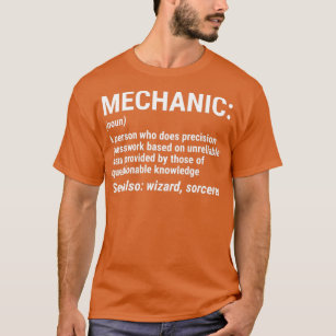 Camiseta Gracioso regalo mecánico de definición mecánica