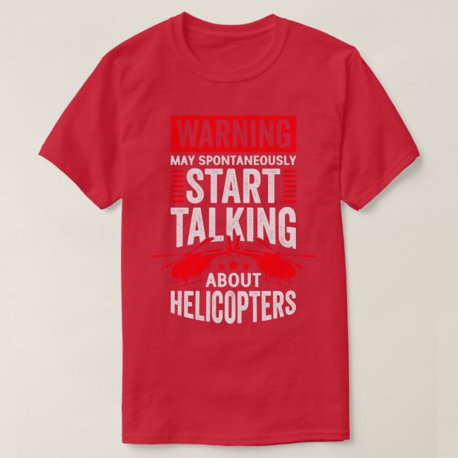 Camiseta Gracioso regalo mecánico del piloto de helicóptero (Diseño del anverso)