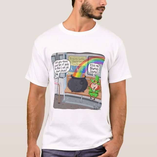 Camiseta Gracioso regalo o tarjeta de San Patricio - Leprec (Anverso)