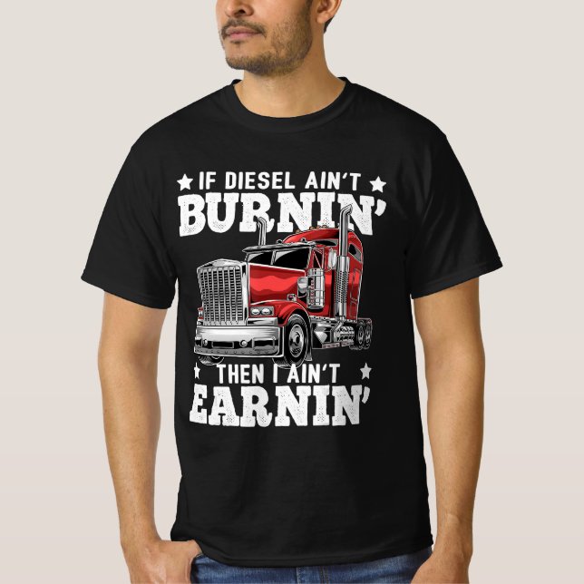 Camiseta Gracioso regalo para camionero remolque (Anverso)