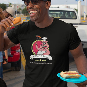 Camiseta Gracioso regalo para él BBQ Grill papá nombre homb