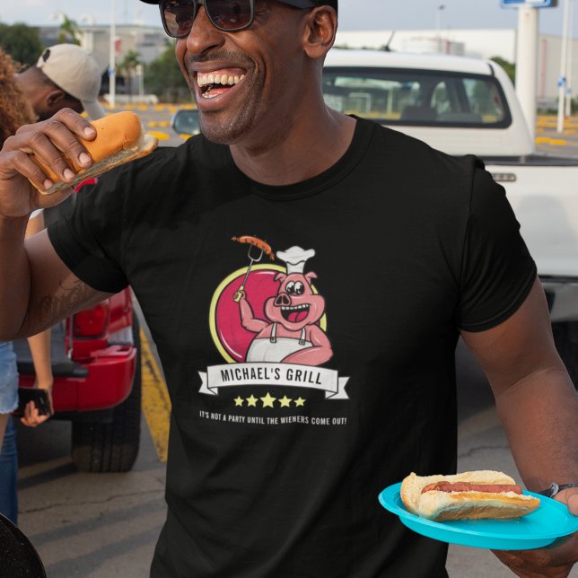Camiseta Gracioso regalo para él BBQ Grill papá nombre homb (Subido por el creador)