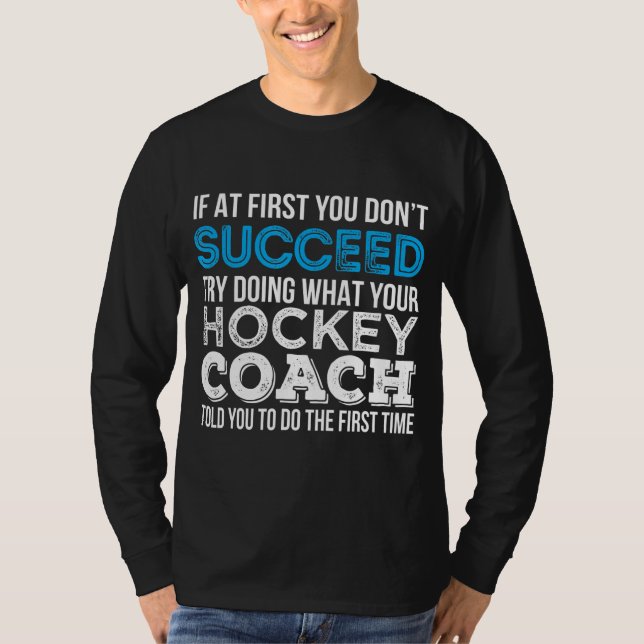 Camiseta Gracioso regalo para entrenador de hockey (Anverso)