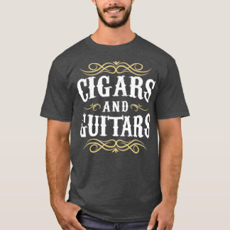 Camiseta Gracioso regalo para fumadores de guitarra de puro