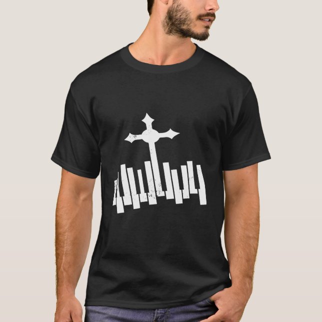 Camiseta Gracioso regalo para jugador de piano de teclado c (Anverso)