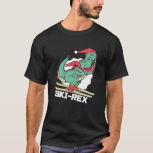 Camiseta Gracioso regalo para Navidades de esquí de Dino R