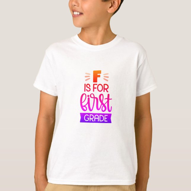 Camiseta Gracioso regalo para niños de primer grado (Anverso)