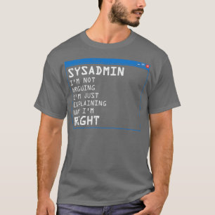 Camiseta Gracioso regalo para PC de administración de TI de