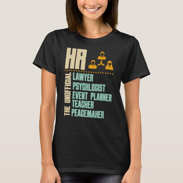 Camiseta Gracioso regalo para persona de Recursos Humanos | (Anverso)