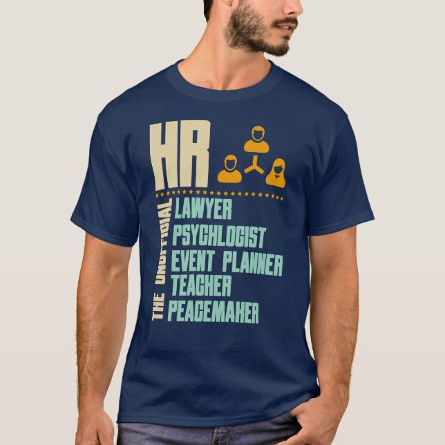 Camiseta Gracioso regalo para persona de Recursos Humanos | (Anverso)