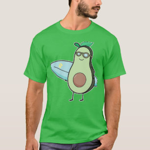 Camiseta Gracioso Regalo Para Surfista De Aguacate