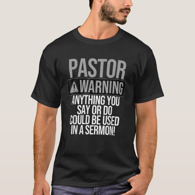 Camiseta Gracioso Regalo Pastor Para Predicadores Religioso (Anverso)