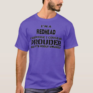 Camiseta Gracioso Regalo Redhead Para Hombres Mujeres 1