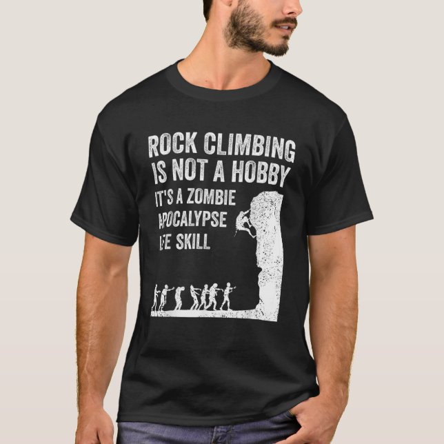 Camiseta Gracioso Regalo Rock Climber Para Hombres Mujeres  (Anverso)
