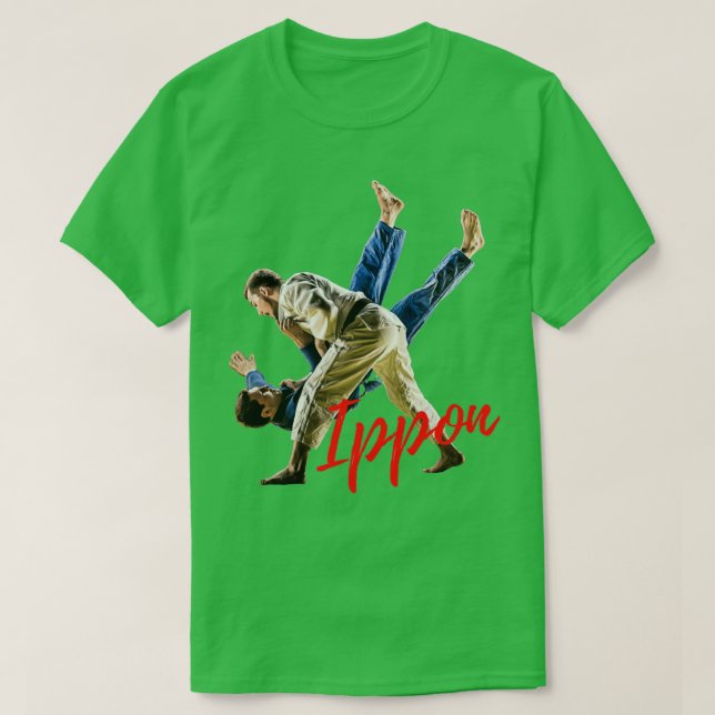 Camiseta Gracioso regalo Samurai Judo Ippon (Diseño del anverso)