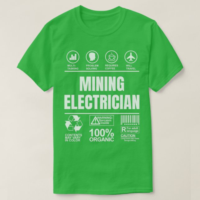 Camiseta Gracioso Regalo Sarcástico Único Para Electricista (Diseño del anverso)