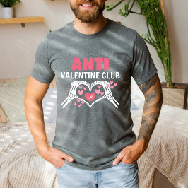 Camiseta Gracioso regalo solitario contra San Valentín