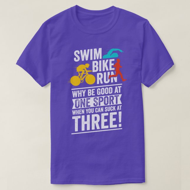 Camiseta Gracioso regalo Triatlón Triatlete (Diseño del anverso)
