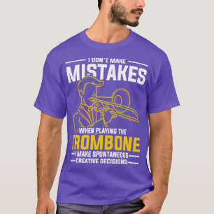 Camiseta Gracioso regalo trombonista Cita música trombona