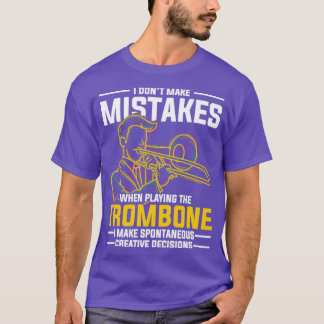 Camiseta Gracioso regalo trombonista Cita música trombona