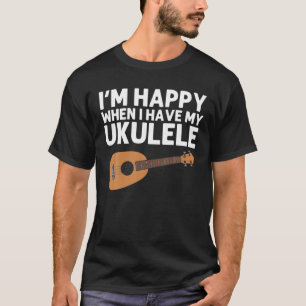 Camiseta Gracioso Regalo Ukulele Para Hombres Mujeres Instr
