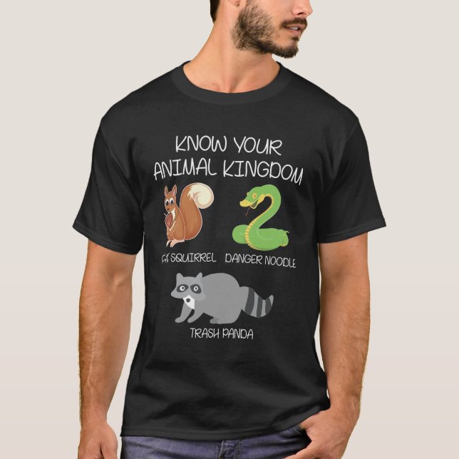 Camiseta Gracioso reino animal Piel de serpiente de zorrill (Anverso)
