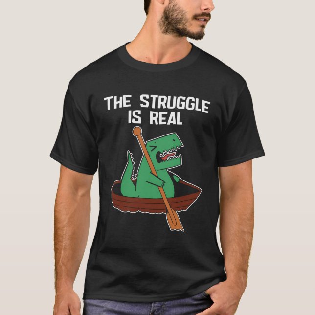Camiseta Gracioso Remando A Niños Deportivos De Agua Cuidan (Anverso)