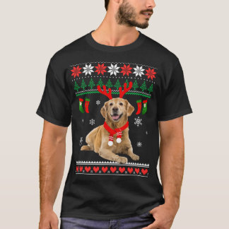 Camiseta Gracioso reno Golden Retriever Ugly Navidades Gol
