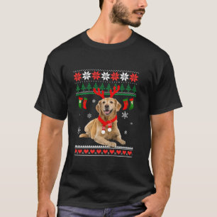 Camiseta Gracioso reno Golden Retriever Ugly Navidades Gol