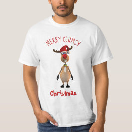 Camiseta Gracioso reno torpe navidad
