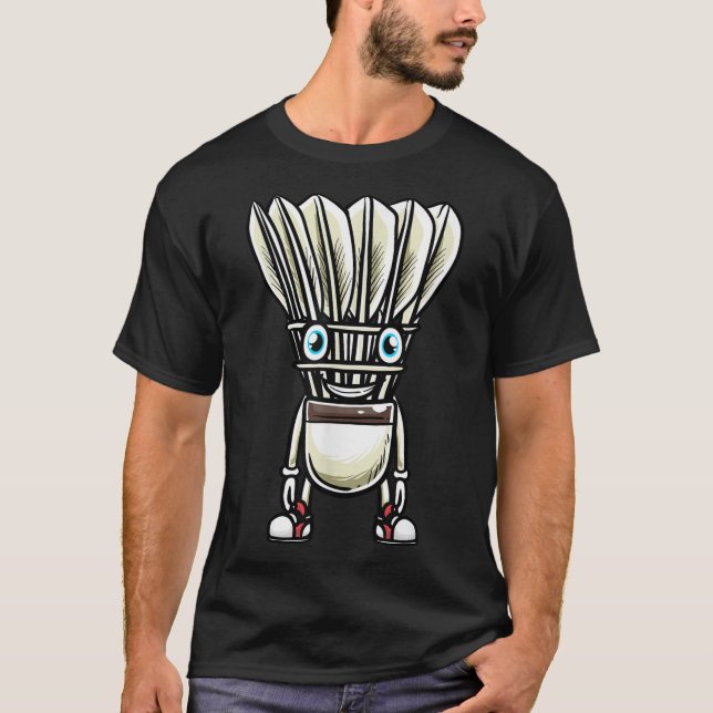 Camiseta Gracioso reproductor de lanzacohetes Badminton Dis (Anverso)