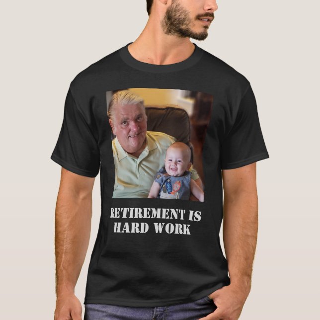 Camiseta Gracioso retiro es una cita de trabajo duro foto a (Anverso)