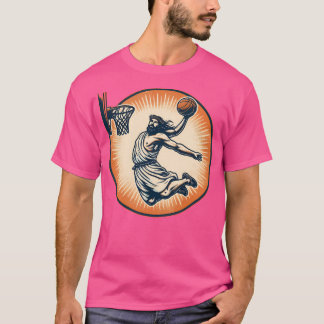 Camiseta Gracioso Retro de Baloncesto Jesucristo