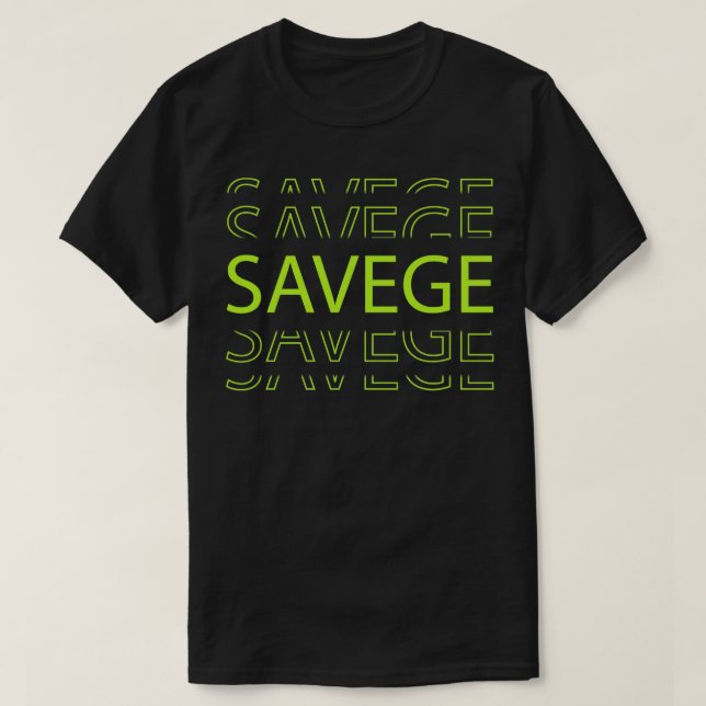 Camiseta Gracioso retro de Savage fresco para niños chicas  (Diseño del anverso)