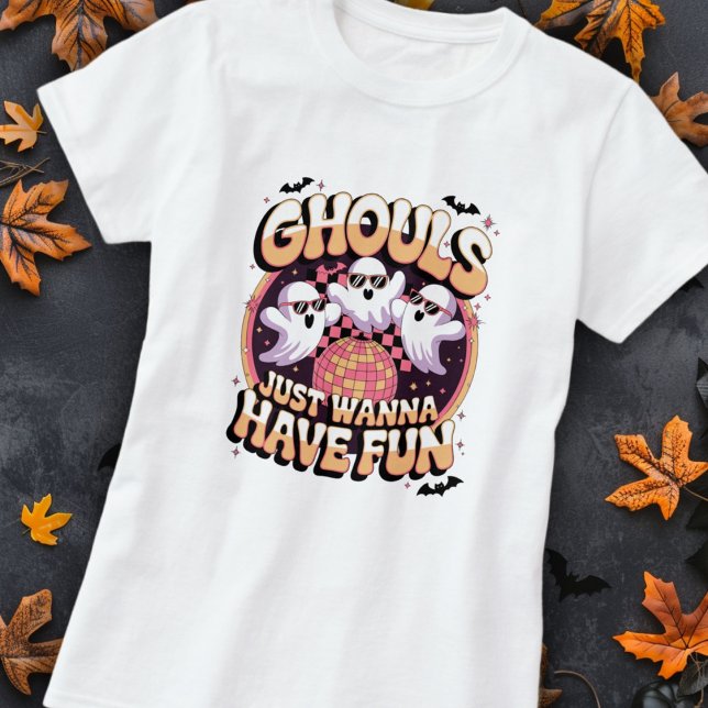 Camiseta Gracioso retro fantasma Halloween Pun (Subido por el creador)
