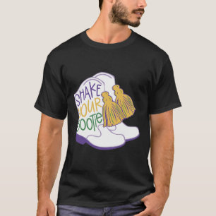 Camiseta Gracioso retro sacude tu disfraz de Bootie Mardi G