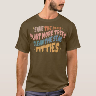 Camiseta Gracioso Retro Salvar A Las Abejas Salvar A La Pla