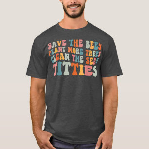 Camiseta Gracioso Retro Salvar A Las AbejasSalvar A La Plan