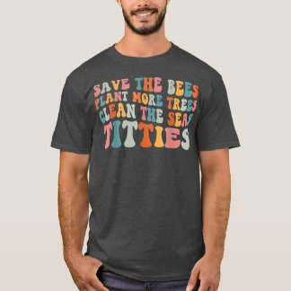 Camiseta Gracioso Retro Salvar A Las AbejasSalvar A La Plan
