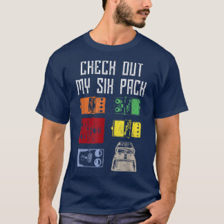 Camiseta Gracioso Revisa Mi Música De Seis Pedales De Guita