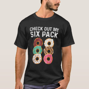 Camiseta Gracioso Revisa Mis Donuts Abs T Shirt