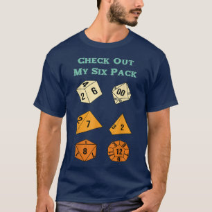 Camiseta Gracioso Revisa Mis Seis Dados De Paquete Para Dra