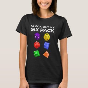 Camiseta Gracioso Revisa Mis Seis Dados De Paquete Para Dra